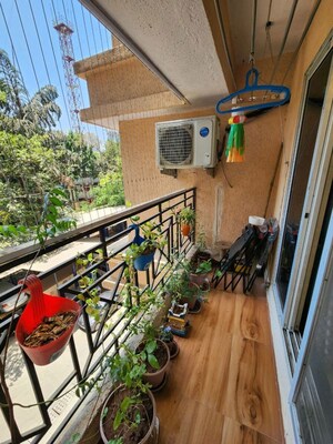 Balcony in 2 BHK Apartment at Cosmos Habitat, Majiwada – for Sale