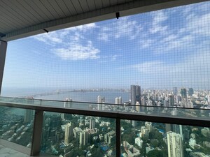 Balcony in 4 BHK Apartment at Rustomjee Crown, Prabhadevi – for Rent