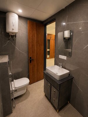Bathroom in Studio Builder Floor at Sector 38 – for Rent