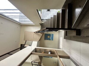 Staircase in 3.5 BHK Villa at Manchirevula – for Rent