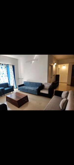 Living Room in 3 BHK Apartment at Adani The Meadows, Near Vaishno Devi Circle On Sg Highway – for Rent