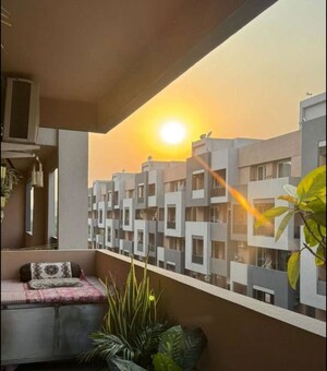 Balcony in 3 BHK Apartment at SAV Gulnaar Meadows, Ambala Highway – for Rent