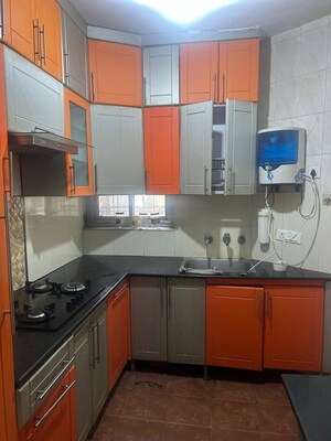 Kitchen in 1 BHK Apartment at Rwa Jalvayu Vihar Noida, Sector 25 – for Rent