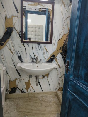 Bathroom in 2 BHK Apartment at Arjun Nagar – for Rent