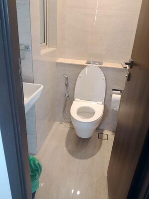 Bathroom in 1 BHK Apartment at Hiranandani Regent Hill, Powai – for Rent