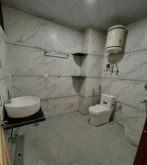 Bathroom in 1 BHK Builder Floor at Burwa – for Rent