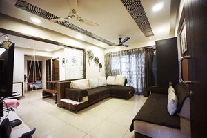 Living Room in 3 BHK Apartment at Makarba – for Sale