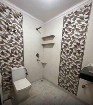 Bathroom in 1 BHK Apartment at Sainik Farm – for Rent