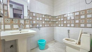 Bathroom in 2 BHK Builder Floor at Freedom Fighters Enclave – for Rent
