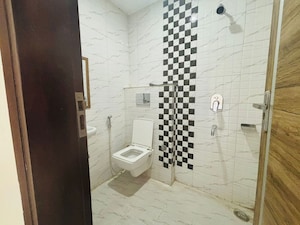 Bathroom in 3 BHK Builder Floor at Sushant Lok I – for Rent
