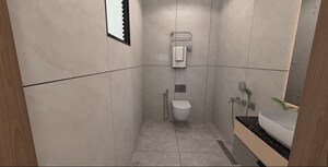 Bathroom in 1 BHK Apartment at Soham Horizon, Malad West – for Sale