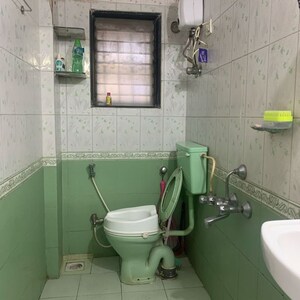 Bathroom in 1 BHK Apartment at Shree Pancham CHS, Vazira – for Rent