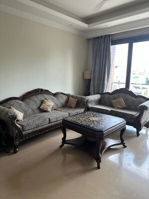 Living Room in 3 BHK Apartment at Shivalik Colony – for Rent