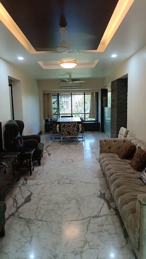 Living Room in 3 BHK Apartment at Mount Mary Bandra, Bandra West – for Rent