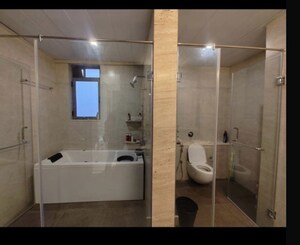 Bathroom in 4 BHK Apartment at Peninsula Heights Bangalore, Jp Nagar – for Rent