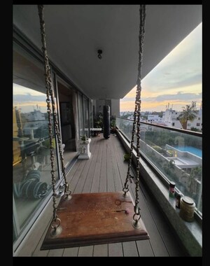 Balcony in 4 BHK Apartment at Peninsula Heights Bangalore, Jp Nagar – for Rent