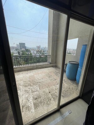 Balcony in 2 BHK Apartment at Twin Towers Apartment, Aundh – for Rent