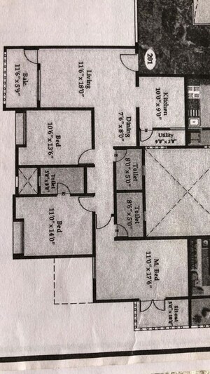Floor Plan in 2 BHK Apartment at Lodha Bella Vita, Nibm Road – for Sale