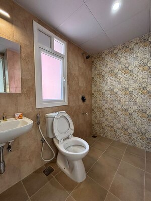Bathroom in 3 BHK Apartment at Puravankara Purva Zenium, Hosahalli – for Rent