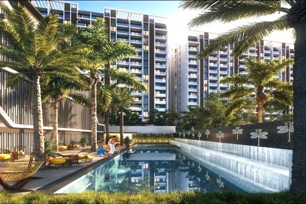 2 BHK + Pooja Room 1125 Sq.Ft. Apartment in Majestique Towers East Phase 1