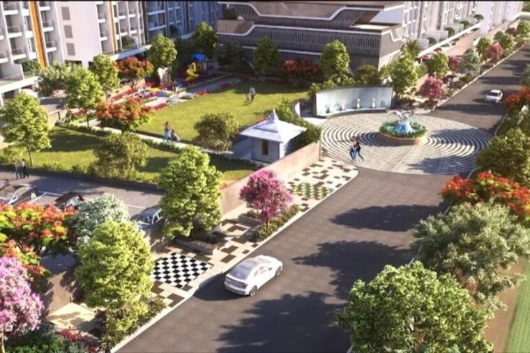 Garden, majestique-towers-east-phase-1 2 Bedroom 1095 Sq.Ft. Apartment In Kharadi Pune 10502940