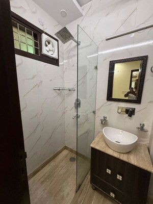 Bathroom in 2 BHK Builder Floor at Kalkaji – for Rent