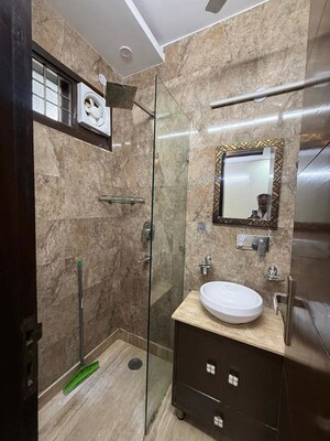 Bathroom in 2 BHK Builder Floor at Kalkaji – for Rent