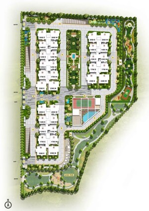 Master Plan in 3.5 BHK Apartment at Cyber City Oriana, Hi Tech City – for Sale