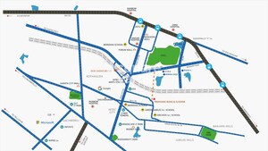 3.5 BHK Apartment – Map Location View at Cyber City Oriana, Hi Tech City - for Sale