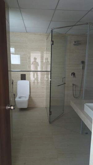Bathroom in 4 BHK Apartment at Aurobindo Galaxy, Hi Tech City – for Sale