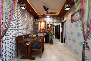 Living Room in 3 BHK Apartment at Ghatlodia – for Sale