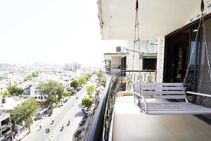 Balcony in 3 BHK Apartment at Ghatlodia – for Sale