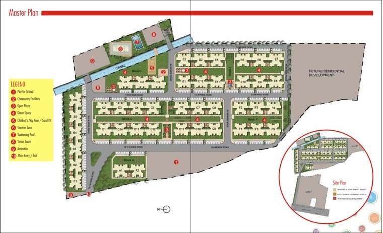 Master Plan, unitech-unihomes-bhopal 3 Bedroom 1298 Sq.Ft. Apartment In Gehun Kheda Bhopal 10503279