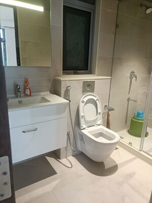 Bathroom in 2 BHK Apartment at Kasturi Apostrophe Hinjawadi, Hinjewadi – for Rent