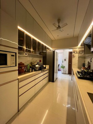 Kitchen in 2 BHK Apartment at Chaurang CHS, Sanpada – for Rent