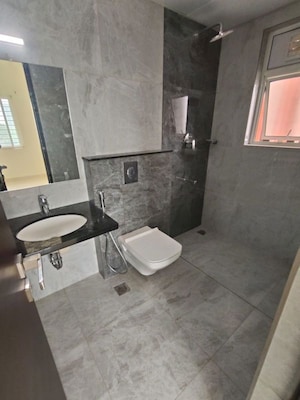 Bathroom in 3 BHK Apartment at Aparna Zenon, Puppalaguda – for Rent