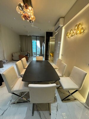 Living Room in 5 BHK Apartment at S Raheja New Light, Khar West – for Rent