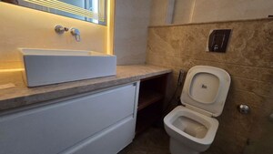 Bathroom in 3 BHK Apartment at Greater Kailash – for Rent