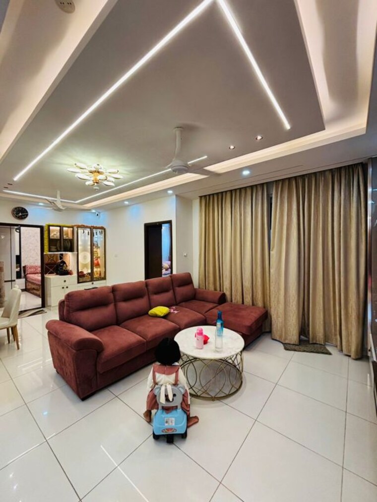 Living Room, brigade-cornerstone-utopia-tranquil-block 3 Bedroom 1507 Sq.Ft. Apartment In Varthur Bangalore 10504012