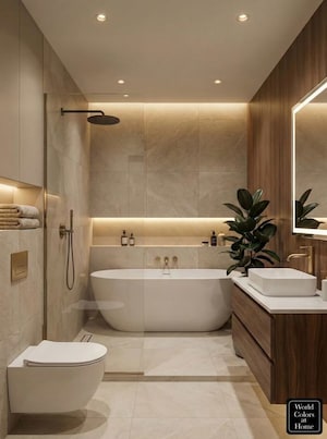 Bathroom in 4 BHK Independent House at Anand Niketan – for Sale