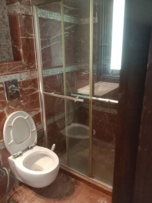 Bathroom in 3 BHK Apartment at Malviya Nagar – for Rent