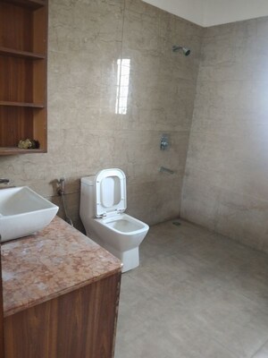 Bathroom in 3 BHK Builder Floor at Mewala Maharajpur – for Rent