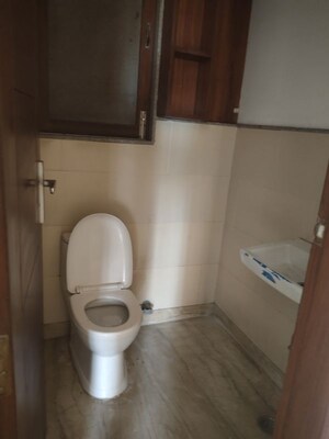 Bathroom in 3 BHK Builder Floor at Mewala Maharajpur – for Rent