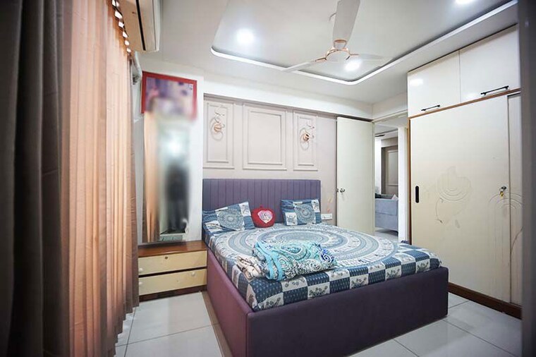 Bedroom, south bopal 3 Bedroom 1500 Sq.Ft. Apartment In South Bopal Ahmedabad 10504251