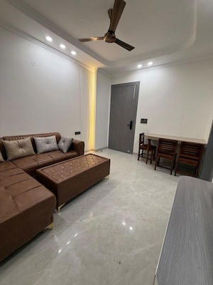 Bedroom in 1 BHK Builder Floor at Sushant Lok I – for Rent