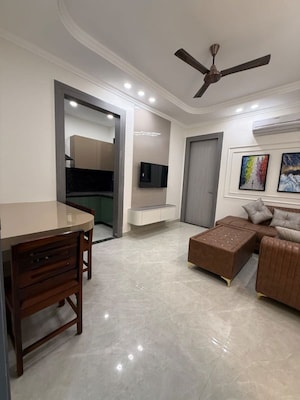 Living Room in 1 BHK Builder Floor at Sushant Lok I – for Rent