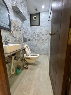 Bathroom in 3 BHK Builder Floor at Malviya Nagar – for Rent