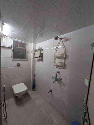 Bathroom in 1 BHK Apartment at Rajshree CHS, Andheri East – for Rent