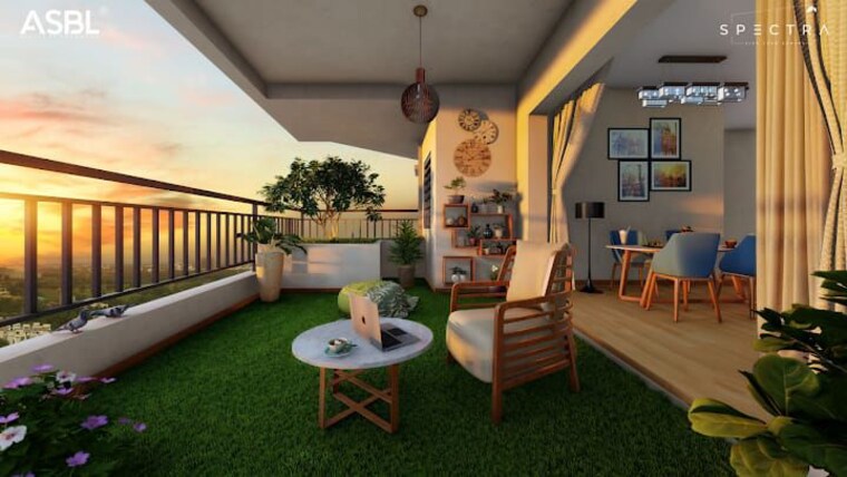 Balcony, asbl-spectra 3 Bedroom 2220 Sq.Ft. Apartment In Financial District Hyderabad 9911408