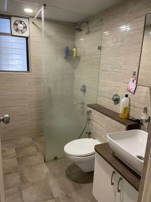 Bathroom in 3 BHK Apartment at Goyal and Co Orchid Whitefield, Whitefield – for Sale